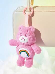 SHEIN X Care Bears 1Pc Cute Plush Pendant, Exquisite Embroidery, Cute Shape, Can Be Hung On Bags And Keys - Pink - View 1