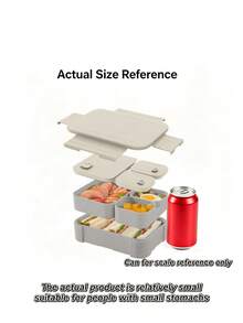 4‑Compartment Bento Lunch Box, Leak‑Proof Portable Meal Prep Container With Cutlery, Microwave‑Friendly Reusable Food Storage Box For School, Office, Picnic & Outdoor Travel - Multicolor - View 19