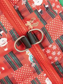 PETSIN Festive Christmas Quilted Dog Vest Zip‑Up Sleeveless Jacket With Dual D‑Ring Leash Hooks - Multicolor - View 18