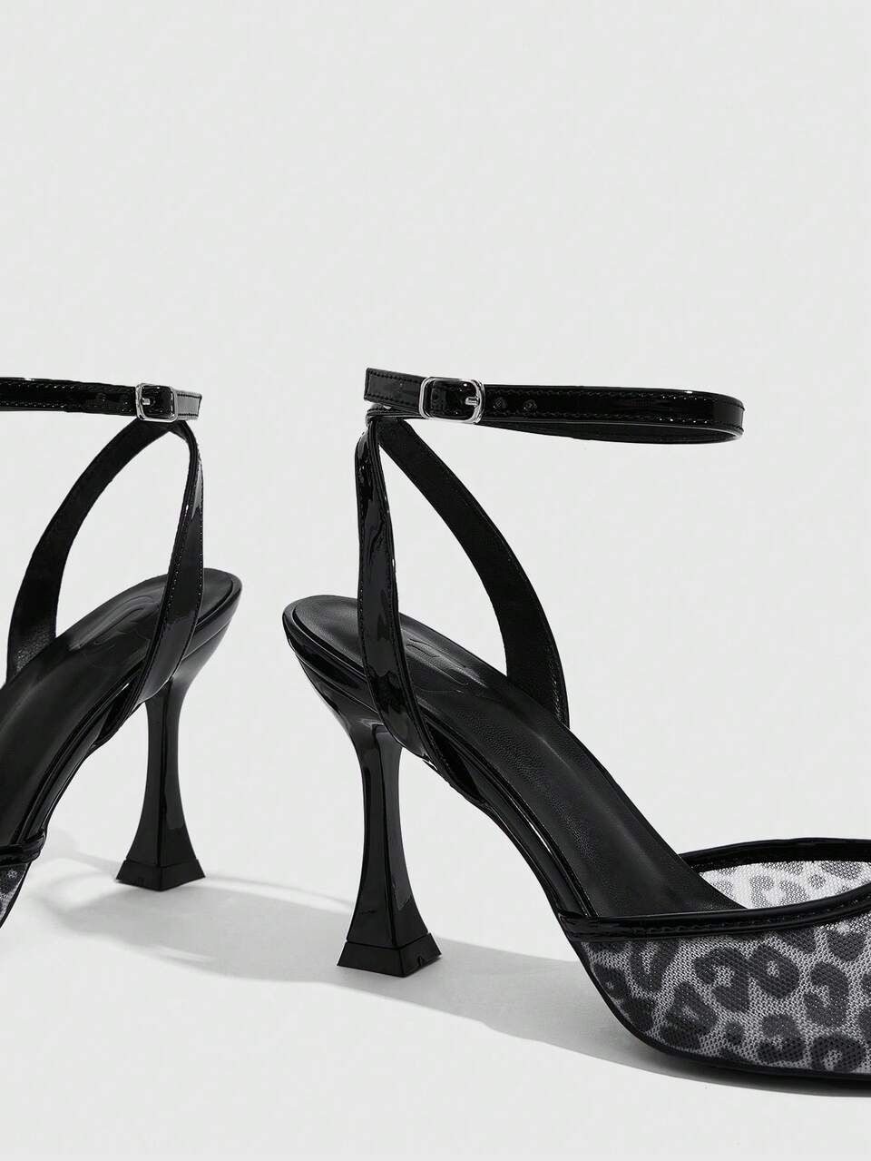 CUCCOO SZL Women's Fashion High-Heeled Single Shoes, High-Heeled Pointed Shoes, Fashion Stiletto Shoes, One-Pedal Rear Buckle Shoes, Shallow-Mouth Shoes, Sandals