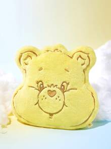 SHEIN X Care Bears 1個黃色卡通造型裝飾抱枕，可用於沙發、汽車 - 黃色 - 查看 2