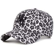 Dealstrict 1pc Women's NY Leopard Letter Embroidered Baseball Cap, Casual Street Fashion Hat For Spring, Autumn Season, Traveling, Vacation, Beach - Multicolor - View 6