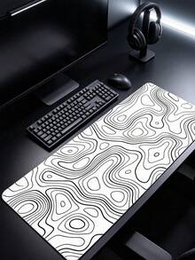 Extra‑Large Mouse Pad, Contour‑Texture Desk Mat, Large‑Size Stain‑Resistant Computer Desk Pad, Mouse Mat - View 4