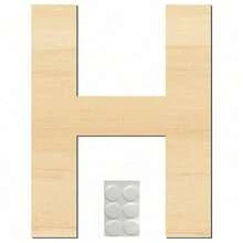 1个12英寸木质数字字母，大号木质数字字母形状镂空空白未上漆大号木质字母，适用于DIY工艺品、墙面装饰、绘画、婚礼、生日派对装饰、房间家居装饰 - A - 查看 45