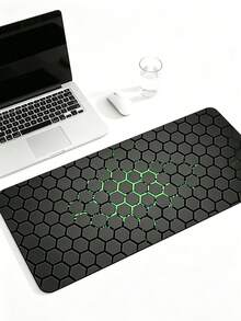 Abstract Texture Contour Line Computer Desk Pad, Line‑Pattern Desk Mat, Gaming Mouse Pad, Extra‑Large Stain‑Resistant Mouse Pad - View 5