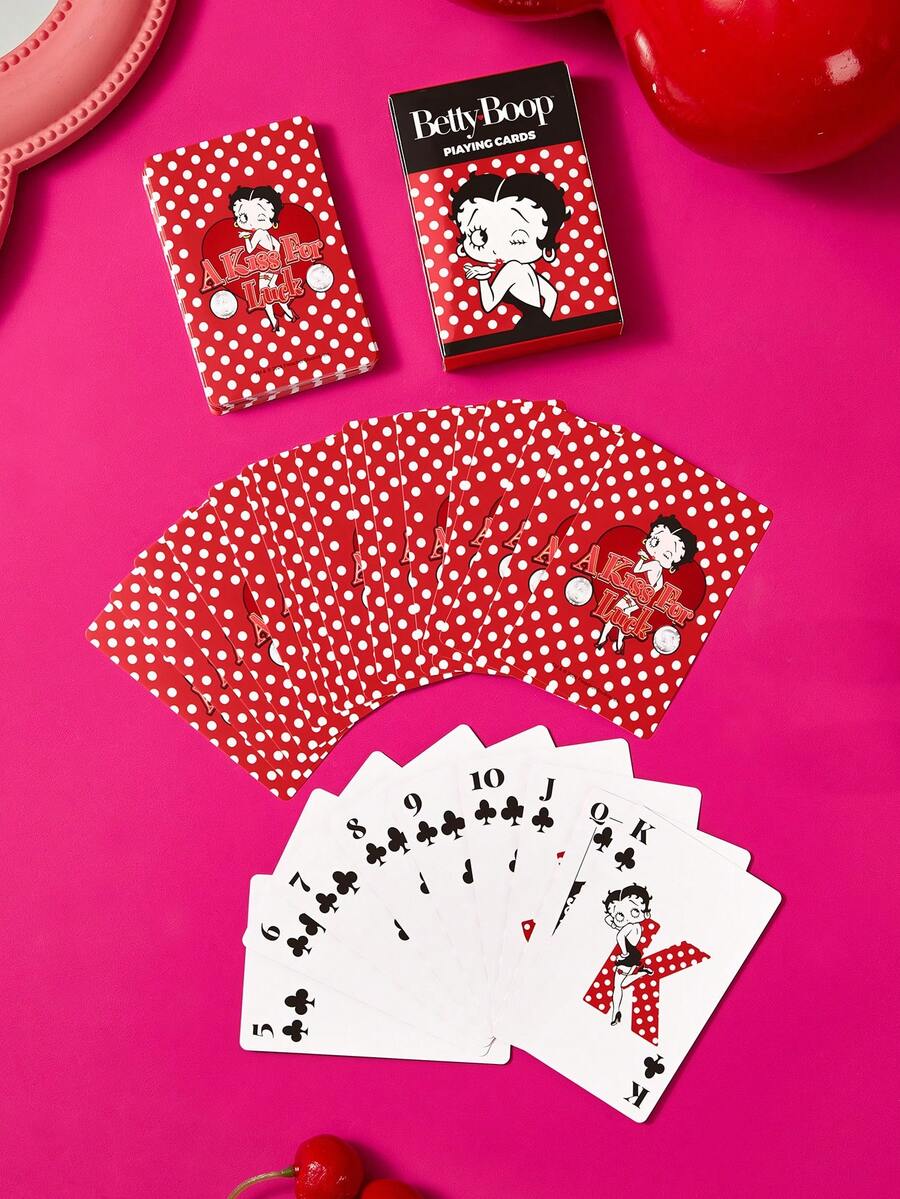 Betty Boop x SHEIN Playing Card - Multicolor - View 1