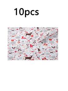 Christmas Reindeer Pattern Holiday Gift Wrapping Paper - D - View 9