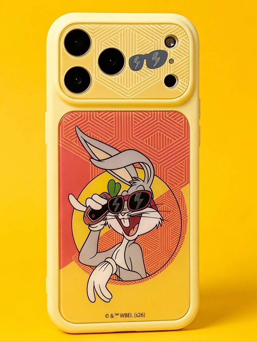 ShellaStory LOONEY TUNES X SHEIN 時尚高端印花圖案手機保護殼設計,完美兼容 ,可愛時尚且精緻 - 彩色 - 查看 1