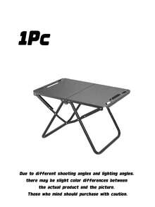 1pc Portable Folding Outdoor Camping Table, Metal Collapsible Lightweight Picnic Table With Hanging Holes For Camping BBQ Travel - multicolor - View 7