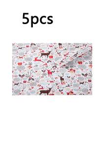 Christmas Reindeer Pattern Holiday Gift Wrapping Paper - D - View 10