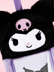 HELLO KITTY AND FRIENDS | SHEIN 1個紫色卡通卡套，可愛設計，適用於偶像小卡、身分證、學生證、交通卡等，透明PVC視窗設計，可掛在包包上 - 庫洛米 - 查看 4