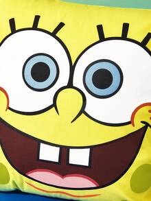 SpongeBob SquarePants | SHEIN 1個卡通裝飾抱枕套（不含枕芯），尺寸45*45公分，柔軟舒適的毛絨布料，適用於居家裝飾、汽車、禮品等 - 彩色 - 查看 2