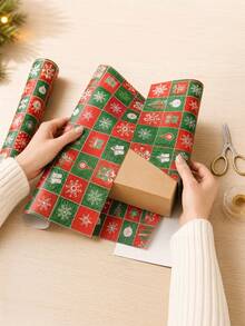 Christmas Print Gift Wrapping Paper - H - View 7