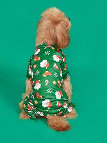 PETSIN Christmas Pajama Outfits Four-Legged Costumes For Corgi, English Bulldog, Pug, Teddy, Bichon, Schnauzer & Small Breeds - Multicolor - View 8