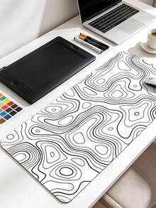 Extra‑Large Mouse Pad, Contour‑Texture Desk Mat, Large‑Size Stain‑Resistant Computer Desk Pad, Mouse Mat - View 2