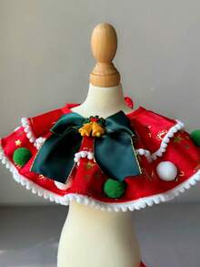 PETSIN 1PC Pet Christmas Festival Decorative Accessory, Dog Scarf Cat Saliva Towel, Pet Bib Collar Bow Tie & Bowknot For Small Medium Pets - Multicolor - View 13