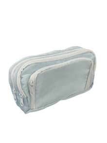 1pc Large Capacity Pencil Case, Front Window Storage Pouch, Birthday Gift. - Multicolor - View 6