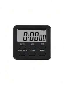 Teckwe 1pc Kitchen Timer Large LCD Display, Hours Count Down/Increment Function, Hour/Minute/Second Adjustment, One-Button Start/Stop, Clear Reset Button, Mode Switch Button, Back-To-School Essential - Multicolor - View 12