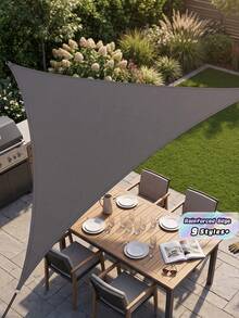 1pc Foldable Waterproof Triangle Sun Shade Sail, Suitable For Outdoor Activities, Backyard Canopy, Camping Tent, Etc. Sun Shade Fabric, Sun Sail, Triangular Waterproof Sun Shade Sail, Applicable For Yard, Patio, Deck, Gazebo, And Other Outdoor - Multicolor - View 1