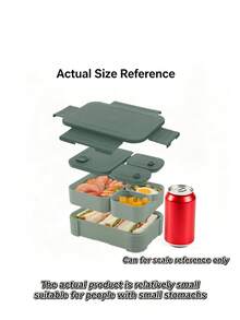 4‑Compartment Bento Lunch Box, Leak‑Proof Portable Meal Prep Container With Cutlery, Microwave‑Friendly Reusable Food Storage Box For School, Office, Picnic & Outdoor Travel - Multicolor - View 25