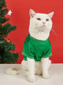 PETSIN Funny Christmas Letter‑Print Pet Garment, "Dear Santa I Can Explain" Seasonal Wear For Dogs Cats - Multicolor - View 8