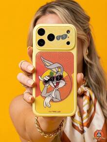 ShellaStory LOONEY TUNES X SHEIN 時尚高端印花圖案手機保護殼設計，完美兼容 ，可愛時尚且精緻 - 彩色 - 查看 2