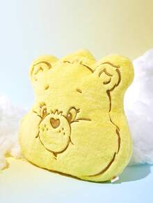 SHEIN X Care Bears 1個黃色卡通造型裝飾抱枕，可用於沙發、汽車 - 黃色 - 查看 5