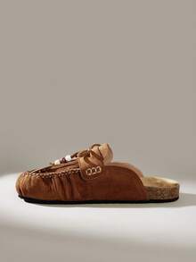 Solecia Women's Fashion Slip-On Closed Toe Shoes, Retro Casual Style - Brown - View 9