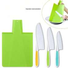 MINKOJA 6 Pieces Montessori Toddler Kitchen Utensil Set,Real Cooking Knife Hay Knife,Birthday Gift(Random Component Color),Cooking Knife Set,Cooking Toy Set,Toddler Knife Set,Kitchen Toy,Kids Kitchen - Multicolor - View 12