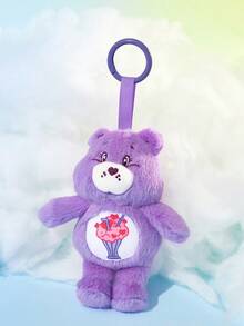 SHEIN X Care Bears 1個可愛毛絨吊飾，精緻刺繡，可愛造型，可掛在包包與鑰匙上 - 紫色 - 查看 2