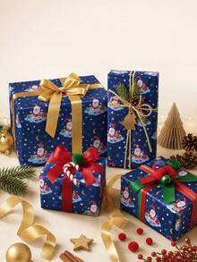Christmas Print Gift Wrapping Paper - F - View 8