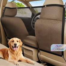 1pc Car Pet Barrier Net, Thick Anti-Scratch Partition For Backseat To Prevent Distraction While Driving Dog Car Seat Car Seat Covers Dog Car Seat Cover Pet Car Seat - Black - View 1