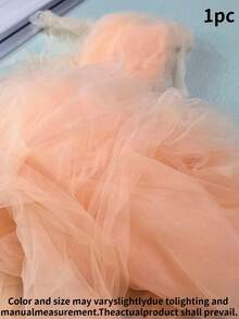 1/2PCS Tirai Tipis Elegan Kain Chiffon Mewah untuk Dekorasi Lengkungan Pernikahan, Pesta, Acara, Latar Belakang Dinding, Dekorasi Interior Rumah, Desain Jendela Penyaring Cahaya Lembut yang Menawan - Sampanye - View 6