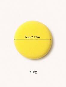 5/10/15/20pcs Round Painting Sponge, Suitable For Watercolor Crafts, Ceramic Pottery, Clay, Facial Painting And Home Use - Yellow - View 10