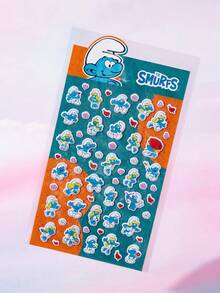 SHEIN X The Smurfs Cute Graffiti Sticker, Suitable For Decorating Notebooks, Phone Cases, Suitcases, Etc - Multicolor - View 1