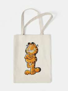 GARFIELD | SHEIN حقيبة يد نسائية بنمط كرتوني لطيف وعملية - كات-4 - مشاهدة 5