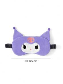 HELLO KITTY AND FRIENDS | SHEIN Embroidered Sleep Shading Blindfold, Effective Shading, Soft Fabric - Purple - View 3