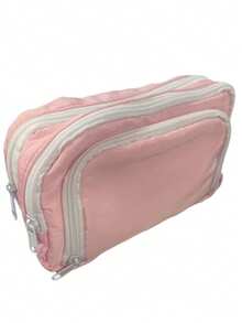 1pc Large Capacity Pencil Case, Front Window Storage Pouch, Birthday Gift. - Multicolor - View 11