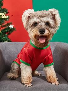 PETSIN Funny Christmas Gingerbread Man Pet Shirt, Xmas Holiday Dog Cat Clothes For Small Breed Puppy - Multicolor - View 10