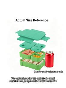 4‑Compartment Bento Lunch Box, Leak‑Proof Portable Meal Prep Container With Cutlery, Microwave‑Friendly Reusable Food Storage Box For School, Office, Picnic & Outdoor Travel - Multicolor - View 26