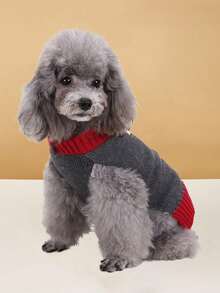 PETSIN Christmas Reindeer Knitted Pet Sweater For Teddy, Small, Medium, And Large Dogs, Grey Fawn Pattern Dog Autumn/Winter Outfit, Also For Cats - Grey - View 16