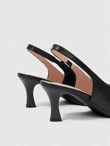 Sleekvia Elegant, Simple And Generous, Fashionable And Versatile, Casual Workplace Commuter Women's High-Heeled Shoes - Black - View 3