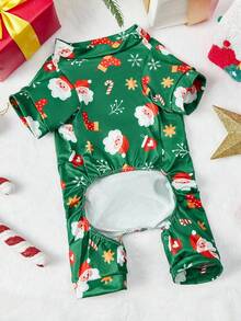 PETSIN Christmas Pajama Outfits Four-Legged Costumes For Corgi, English Bulldog, Pug, Teddy, Bichon, Schnauzer & Small Breeds - Multicolor - View 10