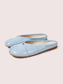 CUCCOO DOLLMOD Women's Tiny Toe Knot Split‑Toe Tabi Backless Slip‑On Flat Mule Slippers Light Blue Fall Shoes - Baby Blue - View 2