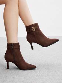 Brown suede