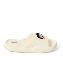 Betty Boop x SHEIN Fashionable Cute CartoonPINK Slip-On Slippers Non-Slip Quick-Drying Shower Slide, Lightweight And Durable EVA Material, In The House, - White - View 6