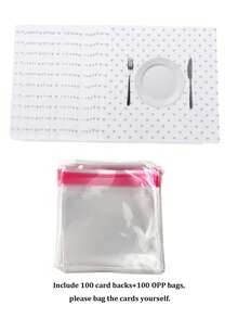 Zazumi 100pcs K‑Style Ins Plate Pattern Badge Backing Cards,Wrapping Packing Supplies For Idol Button Pins,Simple Gift Packaging Decorative Cards,Creative Package Accessories For Badge Collection,For Display, Trading,Handmade Crafts,Peripheral Exchange Use - multicolor - View 12
