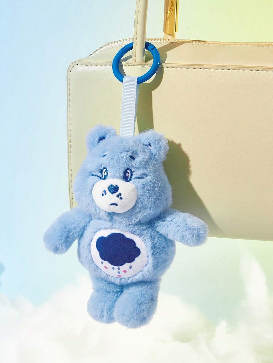 SHEIN X Care Bears 1個可愛毛絨吊飾,精緻刺繡,可愛造型,可掛在包包和鑰匙上 - 藍色 - 查看 1