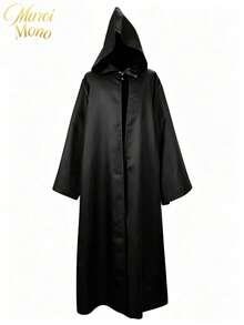 1PC Halloween Cosplay Costume | Halloween Gift | Festive Atmosphere Outfit - Black Cloak - View 12