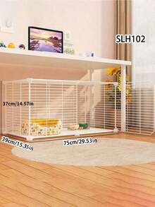Integrated Cat Condo For Indoor Use, Multi-Functional Cat Cage House With Spacious Design, Suitable For Teddy And Short-Haired Cats, Comfortable Indoor Pet Nest For Small To Medium Cats - Multicolor - View 12